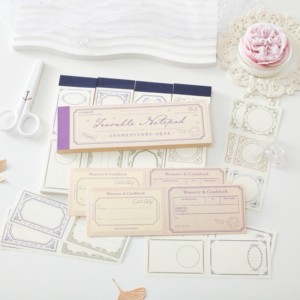 复古创意专用纸记事本笔记拼贴手帐素材便签 - Product Image 1