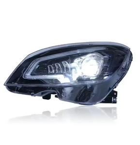 ชิ้นส่วนรถยนต์สำหรับ Mercedes-Benz Class C ชิ้นส่วนไฟหน้า W204 2007-2011อัพเกรดเก่าไฟ LED สัญญาณเลี้ยวน้ำเวลากลางวัน