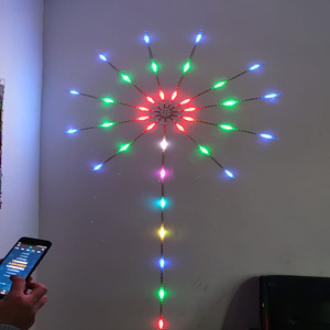 Renkli uzaktan kumanda dekorasyon havai fişek Led şerit işık akıllı havai fişek duvar dekorasyon için Led ışıkları - Product Image 2