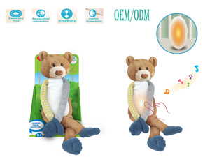 OEM ODM bebek eğitici oyuncak öğrenmek akıllı aşamaları ayı müzikal peluş ışıkları ve eğitici şarkıları ile bebekler yaşları 6 + ay - Product Image 5