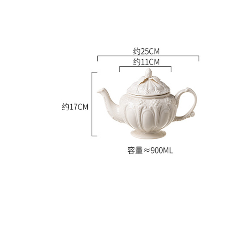 Teiera caffè e tè-bianco