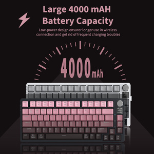 カスタム75% ガスケット81キーTFTスマートスクリーンディスプレイボリュームノブホットスワップ可能RGBトライモードワイヤレスゲーミングメカニカルキーボード - Product Image 4