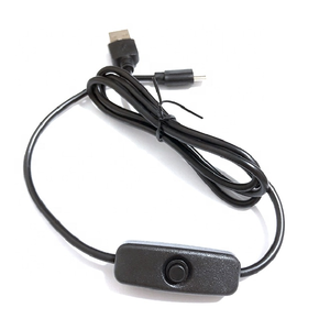 <strong>USB</strong> Type C 5V 3A Charging Cable for <strong>Raspberry</strong> <strong>Pi</strong> 4 <strong>Power</strong> Cable with ON/OFF Switch for RPI 4 Model B RPI 4B Compute - Product Image 1