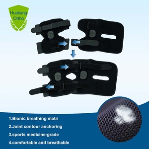 Penyangga lutut berengsel logam pemulihan medis, penyangga tempurung lutut dapat diatur - Product Image 3