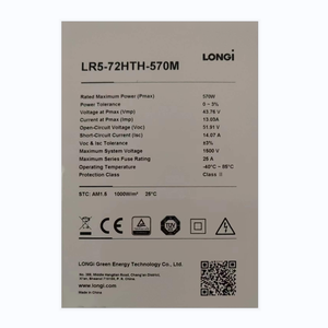 热销Longi 580W太阳能组件能源系统Hi-Mo 6家用太阳能电池板 - Product Image 5