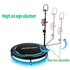 Basit kurulum Led RGB ışık 360 fotoğraf kabini 115cm cam 5-6 kişi 360 PhotoBooth makinesi partiler için - Product Image 6