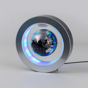 Factory Luminous 4 Inch World <strong>Earth</strong> Globe Map <strong>Led</strong> Magnetic Levitating Rotating Floating Globe//