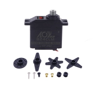 AGFRC B24CLM 6.0KG 0.085Sec Coreless Motor Waterproof IP67 Mini RC <strong>Servo</strong> for <strong>1</strong>/<strong>16</strong> Car E-Revo Cars &amp; Planes Models