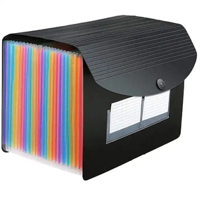 Carpetas de archivos de tamaño A4 personalizadas 2023 con 25 bolsillos Material PP de gran capacidad para archivador - Product Image 1