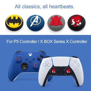 Eleganti impugnature per il pollice tappi per levetta analogico per P5 P4 Switch Pro cappuccio protettivo in Silicone per Joystick <span class=keywords><strong>Controller</strong></span>