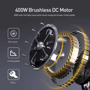 Оптовая продажа, высокоскоростной Электрический мопед 400 Вт с педалью, 60 В, встроенный аккумулятор, электрический велосипед, мотоциклетный скутер - Product Image 6