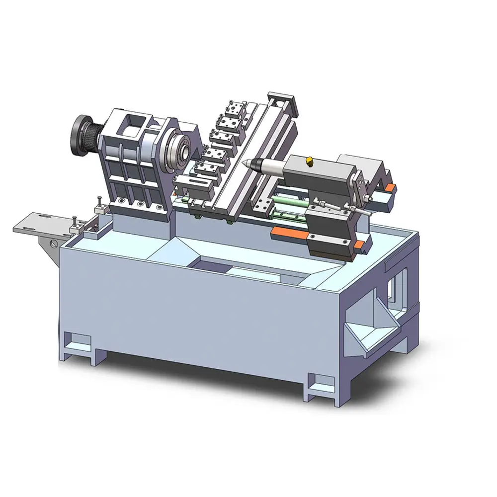 2000kg 20*20mm Tipo Gang Portaherramientas Máquina CNC Mecanizado de metales Torno de cama inclinada horizontal