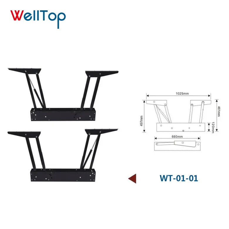 Charnière de levage de Table basse, mécanisme de levage de meubles 2020, meilleur vendeur, nouveauté WT01-01