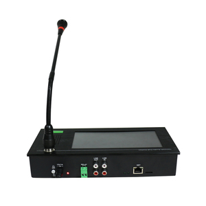 Сенсорный экран Call Station жесткая Кнопка IP или SIP сетевой пейджинговой микрофон с домофоном для системы громкой связи - Product Image 1