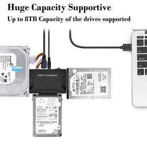 USB 3.0 IDE/SATA转换器硬盘适配器电源开关塑料兼容2.5 \ "/3.5 \" SATA硬盘/SSD IDE驱动器光驱 - Product Image 3