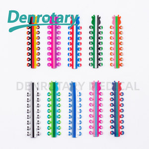 Pabrik baru braket dasi ligatur ortodontik Manual bahan habis pakai Dental Ortodoncia ligatur elastis berbagai warna - Product Image 1