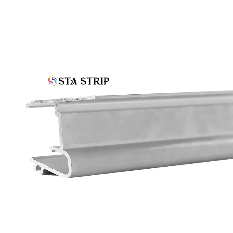 Lampu Strip LED aluminium, cahaya strip LED langit-langit dinding regang dekorasi Interior profil aluminium 1M 2M 3M