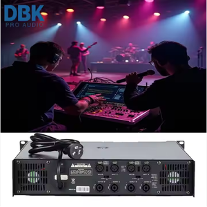 Amplificador de potencia Audio profesional Amplificador de potencia de 2 canales Sistema de procesador de sonido de audio DJ - Product Image 1