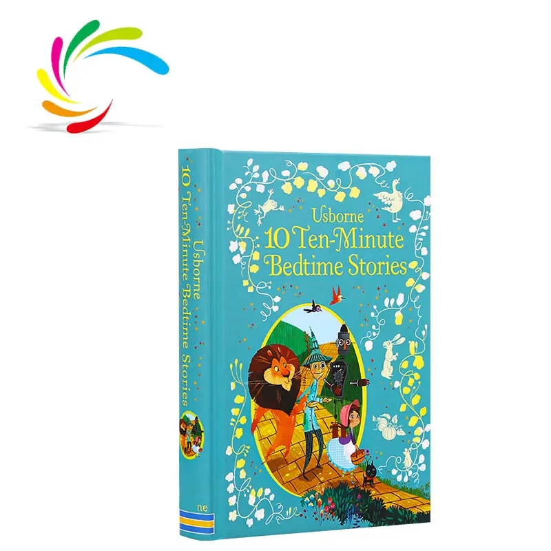 Fabbrica della cina stampa a colori a basso costo all'ingrosso 10 storie della buonanotte da dieci minuti libro illustrato per bambini in magazzino