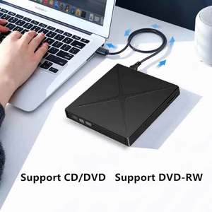 多功能Type-C外置Dvd驱动器集线器Usb 3.0便携式Cd/Dvd +/-Rw驱动器Usb驱动器Cd记录器外置Dvd驱动器 - Product Image 4