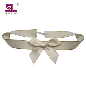 Factory <strong>Custom</strong> Gift Ribbon <strong>Bow</strong> With <strong>Elastic</strong> Stretch Band for Box Decoration - Product Image 2