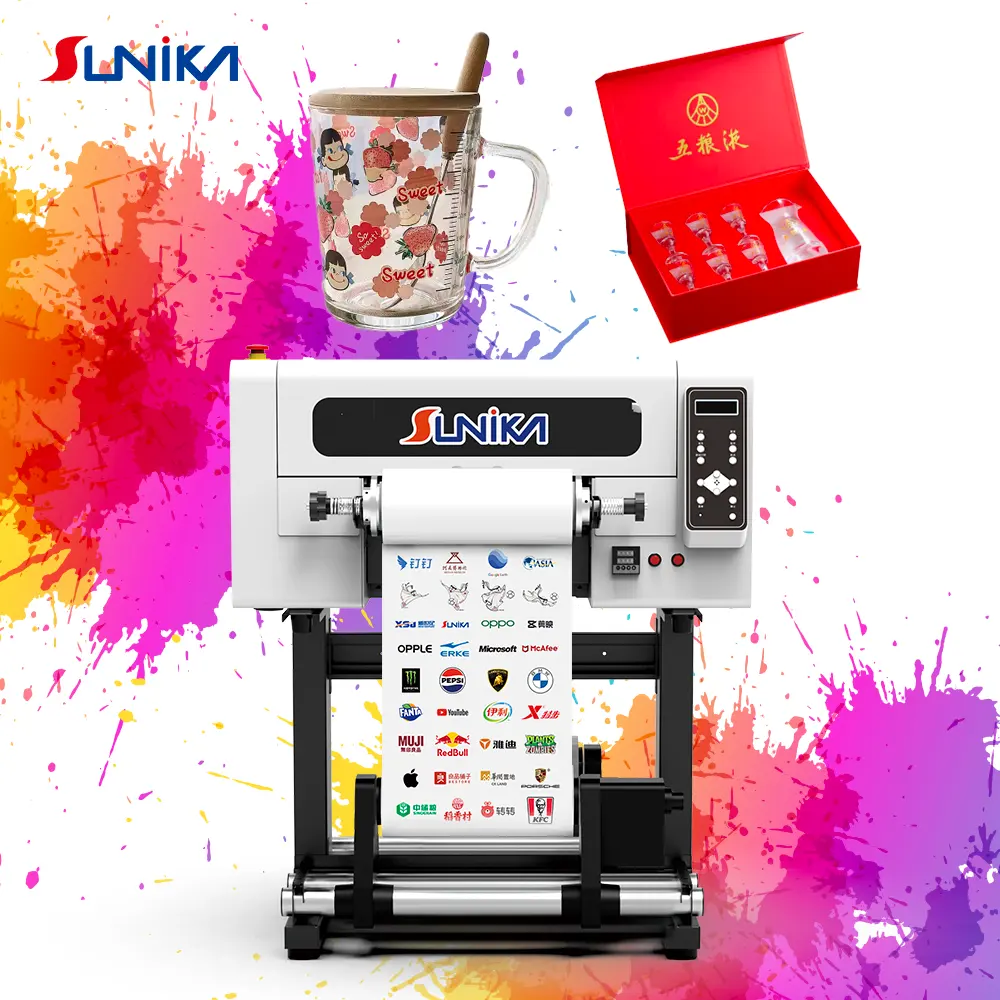 Sunika 12-inch máy in Epson i3200 đầu in A3 kích thước mới nhất tự động cán UV dtf Sticker máy in