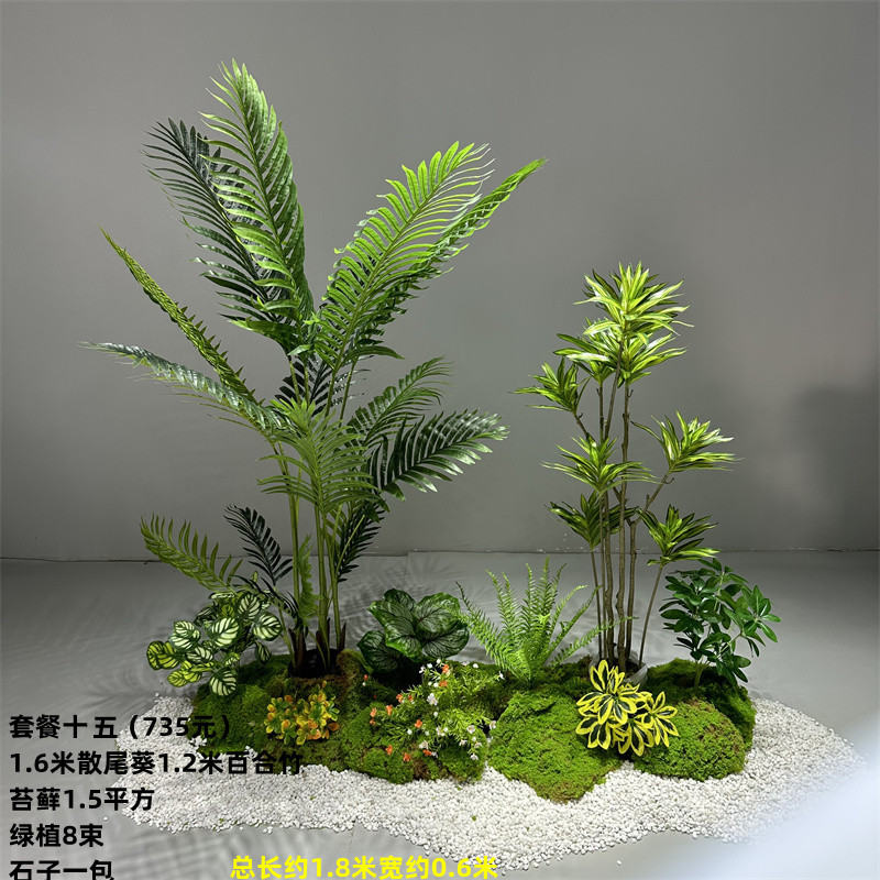 Paquete de plantas verdes 15