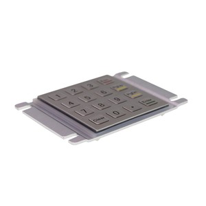 Rugged IP54 Vandal-Resistant 16-Key Metal <strong>Numeric</strong> Keypad Panel Mount for Access Control Kiosk Self-Service Terminal - Product Image 3