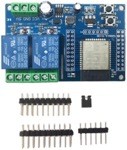 DC5-60V di alimentazione ESP32-WROOM-32E scheda di sviluppo I/O porta Full Pin 2 canali ESP32 Bluetooth modulo relè BLE