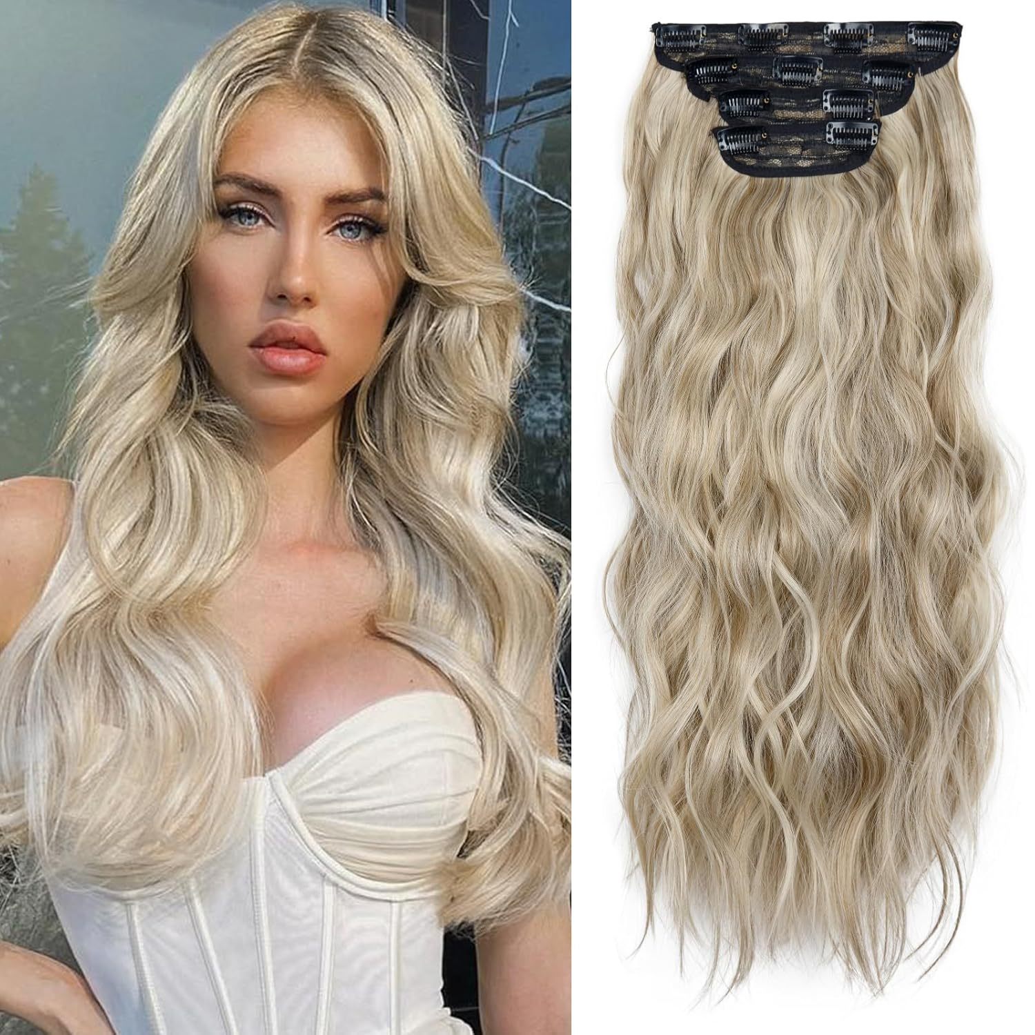 Ash brown highlights-bleach blonde