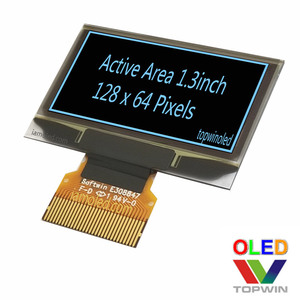Modulo display LCD grafico monocromatico blu/bianco Winstar 128x64 12864 modulo Lcd a matrice di punti con schermo OLED di piccole dimensioni - Product Image 3
