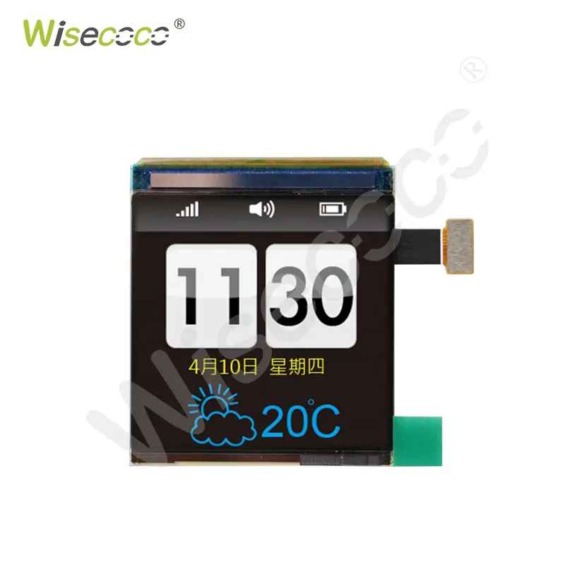 Wisecoco 미니 올레드 1.63 인치 Mipi 20 핀 사용자 정의 터치 기능 320*320 마이크로 아몰레드 디스플레이