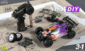 Kök uzaktan kumanda yapı kiti-yarış arabası/Buggy 2.4Ghz RC Racer oyuncak seti, mühendislik öğrenme bilim inşaat oyun 71 adet - Product Image 3