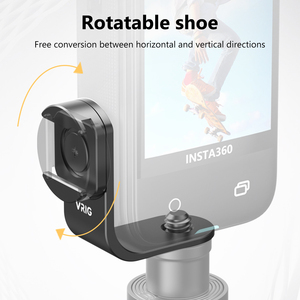 VRIG AC22 Insta360 X4/X3/X2 spor & eylem kamera aksesuarları için 1/4 vida ile soğuk ayakkabı braketi dağı - Product Image 4