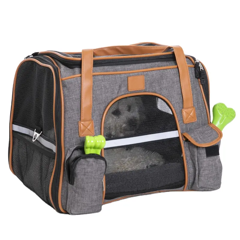 Borsa per il trasporto di animali domestici di alta qualità portatile da viaggio per cani borsa per seggiolino auto portante sicuro