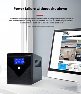 高品质1000VA 600瓦备用UPS应急电源单相12v输入铅酸电池备用电脑 - Product Image 6