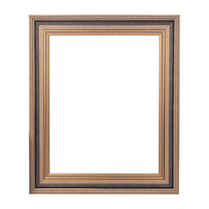 Premium Choice 74MM Frame Moulding Gilded Gold Matte Black Finish With Embossed Texture Art Exhibition Framing - Product Image 3