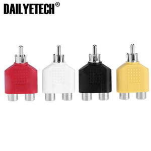 <strong>Audio</strong> Cables RCA Y <strong>Splitter</strong> AV <strong>Audio</strong> Video Plug Converters <strong>1</strong> Male to <strong>2</strong> Female Digital Cables Adapters Jack Plug - Product Image 2