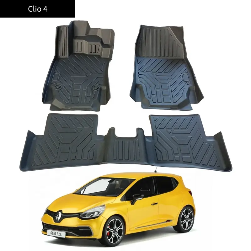 All Season Car Accessories 3D TPE Car Mat TPE Car Floor Mat uso para Clio 4