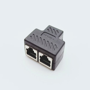 适配器工厂RJ45以太网局域网Y分离器3端口耦合器2合1 rj45耦合器 - Product Image 2