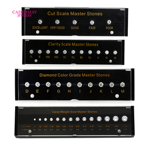 Chất Lượng Cao Hộp Đen 4CS Kim Cương Đại Lý Công Cụ Cubic Zircon Hình Dạng Cắt Carat Trọng Lượng Màu Sắc Lớp Kim Cương Thạc Sĩ Bộ Đá - Product Image 1