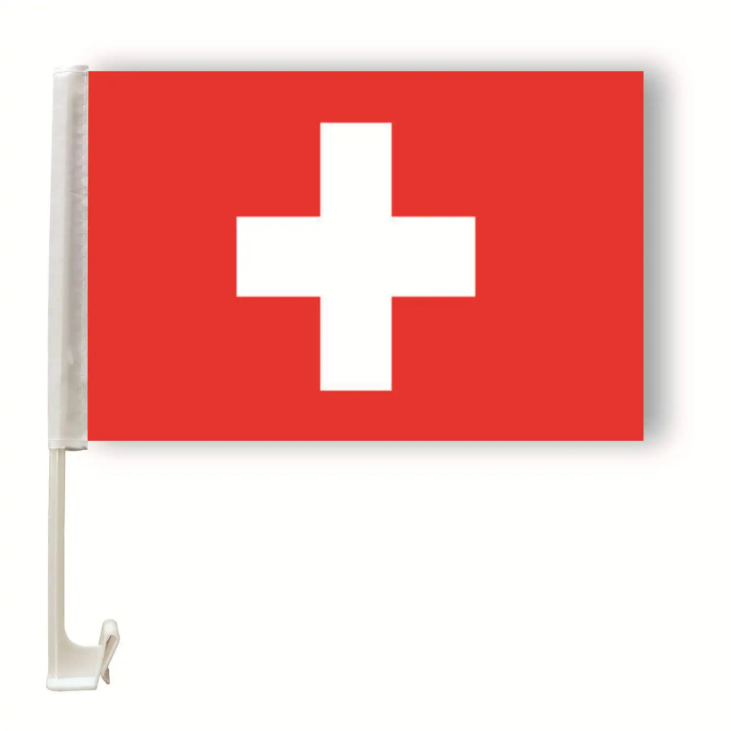 ธงติดหน้าต่างรถทำจากผ้าไหมใช้กลางแจ้งทำจากสวิตเซอร์แลนด์ปรับแต่งได้ทุกประเทศ100D พิมพ์สกรีนผ้าโพลีเอสเตอร์ติดหน้าต่างรถ