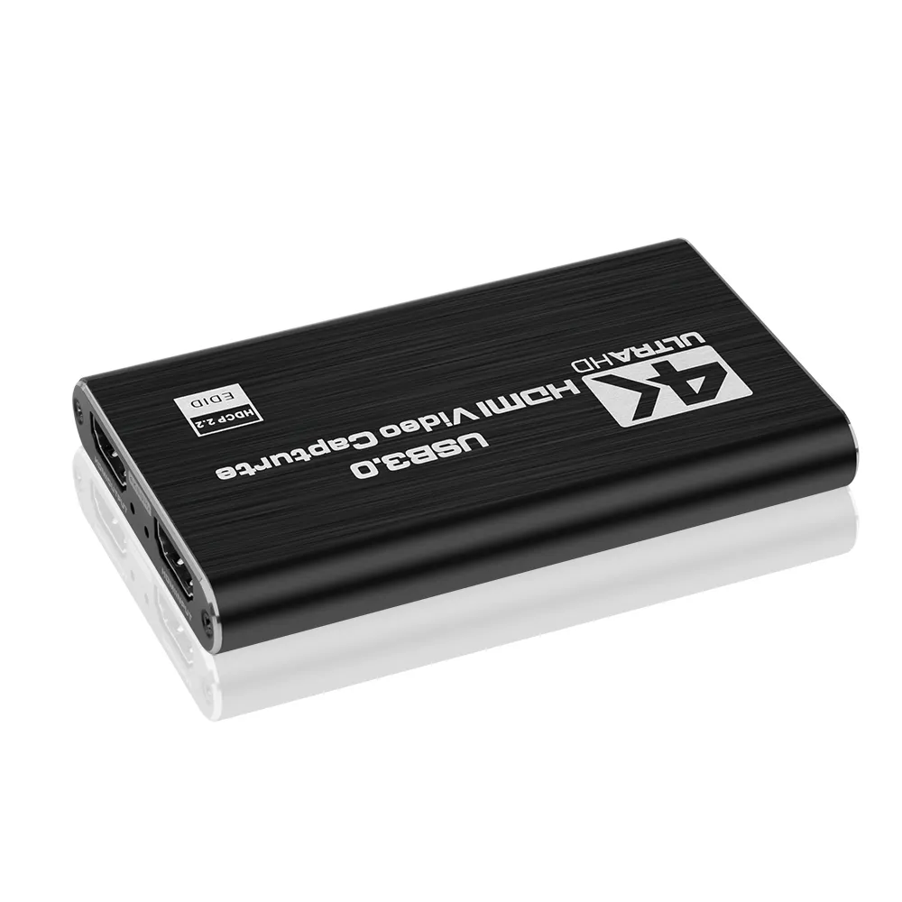 For OBS Capturing Game Live Streaming 4K Input HDMI to USB3.0 Capture Card Dongle 1080P HD MI Loopout Video Recorder Grabber