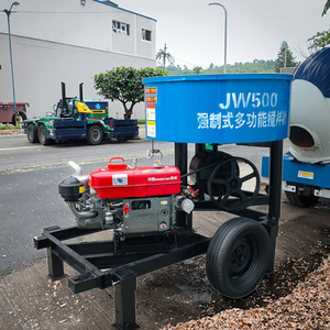 セメント混合機350L 400L 500L 750L小型ガソリンディーゼルセフトローディング移動式コンクリートミキサー機 - Product Image 1