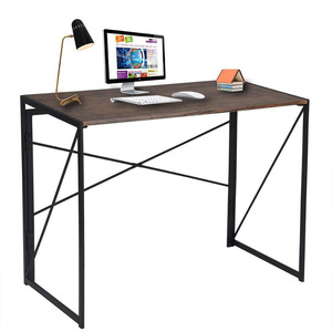 Cajón de mesa de ordenador de madera de acero de alta calidad, escritorio plegable sin instalación, conveniente Escritorio de cabecera para el hogar para pequeños - Product Image 4