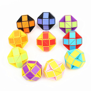 Mini 24 blok Fidget yılan küp plastik sihirli hız bulmaca kutusu oyuncak 14 yıldır Unisex parti çanta dolgu ve malzemeleri - Product Image 6
