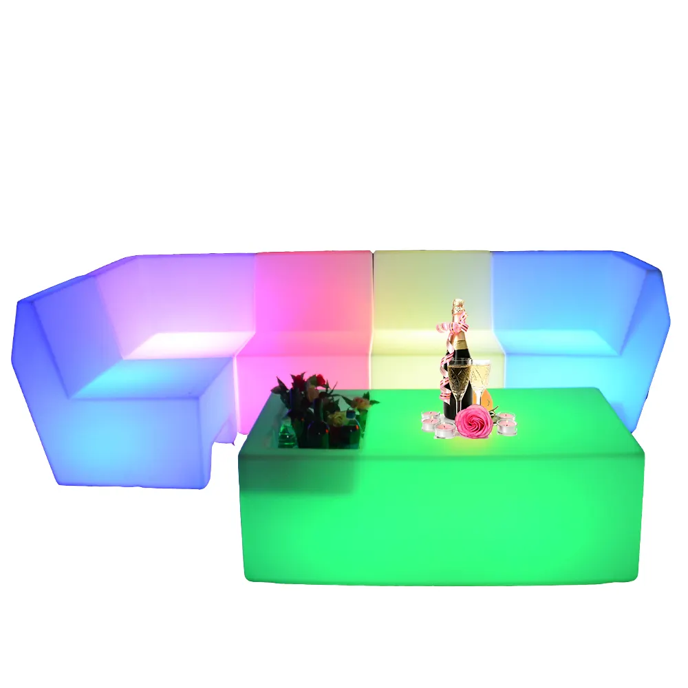 Luz led portátil de plástico para sofá, sala de estar, sala de estar, salón, club, bares, exteriores, jardín