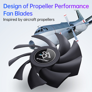 스노우 맨 BF120 ARGB 3in 성능 120mm PC 케이스 | 게임 케이스 팬 링 블레이드 디자인 PWM 1200 RPM 동적 베어링 - Product Image 2