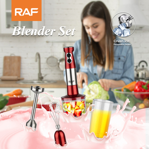 RAF คุณภาพสูง 1000W ความเร็วตัวแปรเครื่องปั่นแช่น้ํามือชุดเครื่องบดผสม 4 in1 ชุดเครื่องปั่นมือแบบพกพา - Product Image 2
