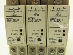 New and Original Plc S8VS03005 Power Supply Switch Mode 100240VAC <strong>Input</strong> 5VDC <strong>Output</strong> Lot of <strong>3</strong> PLC Programming Controller - Product Image 3